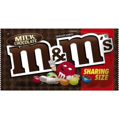 M&M's Milk Chocolate Candy Sharing Size 3.14 oz. Pouch, 24/Box (MMM04431)