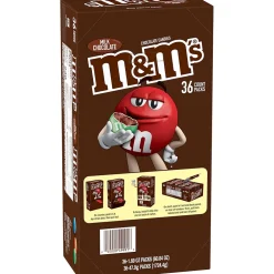 M&M's Milk Chocolate Pieces, 1.69 oz., 36/Box (MMM49990)