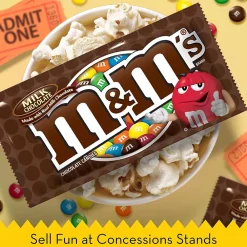 M&M's Milk Chocolate Pieces, 1.69 oz., 36/Box (MMM49990)