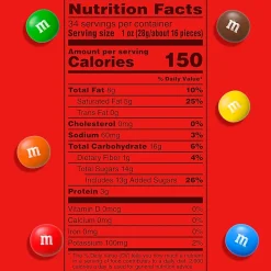 M&M's Party Size Peanut Butter Milk Chocolate Candy Pieces, 34 oz. (MMM55085)