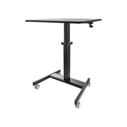Standing Desks*StarTech Mobile Standing Desk - Portable Sit-Stand Ergonomic Height Adjustable Cart on Wheels - Rolling Computer/Laptop Workstation