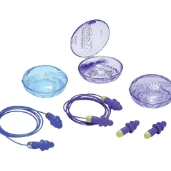 Howard Leight Moldex® Rockets® Reusable Cord Earplugs, Purple, 27 dB, 50/BX