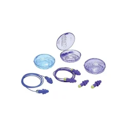 Moldex Rockets Reusable Earplug, Cloth Cord, Purple, 27dB, 50/Box (6420)