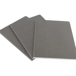 Journals|Moleskine Cahier Journal, 7-1/2" x 10", Ruled, Pebble Grey (629605)