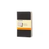 Journals|Moleskine Cahier Pocket Journal, 3.5" x 5.5", Narrow Ruled, Black, 64 Pages, 3/Pack (704895)