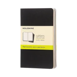 Journals|Moleskine Cahier Pocket Pocket Journal, 3.5" x 5.5", Black, 64 Pages (704918XX)