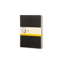 Notebooks|Moleskine Cahier 1-Subject Professional Notebooks, 7.5" x 10", Quad, 60 Sheets, Black (9788883705021)