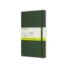 Notebooks|Moleskine Classic Pocket Notebook, 5" x 8.25", Wide Ruled, 120 Sheets, Green (629063)