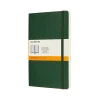 Notebooks|Moleskine Classic Pocket Notebook, 5" x 8.25", Wide Ruled, 96 Sheets, Green (600011)