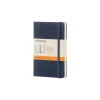 Notebooks|Moleskine Classic Professional Notebook, 3.5" x 5.5", Wide Ruled, 96 Sheets, Sapphire Blue (893564)