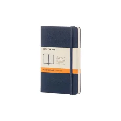 Notebooks|Moleskine Classic Professional Notebook, 3.5" x 5.5", Wide Ruled, 96 Sheets, Sapphire Blue (893564)
