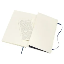 Notebooks|Moleskine Classic Professional Notebooks, 5" x 8.25", Wide Ruled, 96 Sheets, Blue (854740XX)