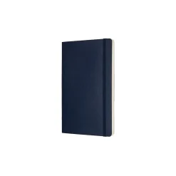 Journals|Moleskine Classic Soft Cover Notebook, 5" x 8.25", Sapphire Blue (854764XX)