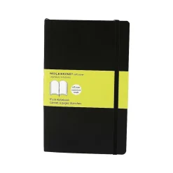 Notebooks|Moleskine Classic X-Large Professional Notebooks, 7.5" x 9.75", 96 Sheets, Black (707261)