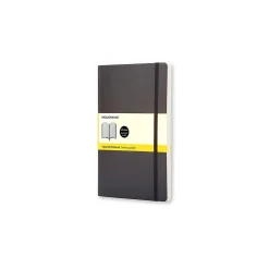 Notebooks|Moleskine Large Subject Notebooks, 5" x 8.25", Quad, 96 Sheets, Black (707186)