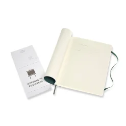 Notebooks|Moleskine Pro XL Professional Notebooks, 7.5" x 9.75", Narrow Ruled, 192 Sheets, Green (620848)