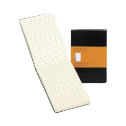 Notebooks|Moleskine Reporter Notebook, 3.5" x 5.5", Narrow Ruled, 96 Sheets, Black (705489)