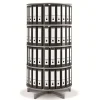 File Cabinets*Moll ® Rotary Four Tier Spin & File Binder Storage Carousel, White