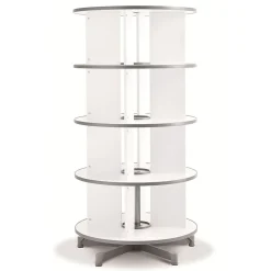 File Cabinets*Moll ® Rotary Four Tier Spin & File Binder Storage Carousel, White