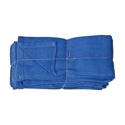 Cotton Cleaning Wipers, 24" x 14", Blue, 50 Wipers/Box (N010-C67-10)<Monarch Brands Outlet