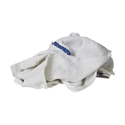 Cotton Cleaning Wipers, 18" x 15", White, 125 Wipers/Box (A&B WIPER SUPPLY)<Monarch Brands Outlet