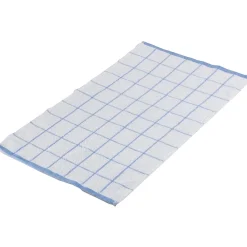 Terry Cleaning Towels, 25" x 15", White and Blue, 12 Towels/Pack (KT-BLUE)<Monarch Brands Hot