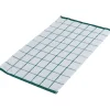 Terry Cleaning Towels, 25" x 15", White and Green, 12 Towels/Pack (KT-GREEN)<Monarch Brands Hot