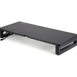 Sale StarTech Monitor Riser Stand with Wireless Charging Pad - 15W Qi Charger for Phone - Height Adjustable Computer Monitor Riser for Desk