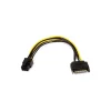 Monoprice ® 0.6' 15 Pin/6 Pin PCI Express Card Power Cable