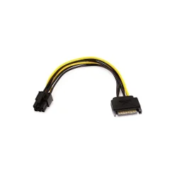 Monoprice ® 0.6' 15 Pin/6 Pin PCI Express Card Power Cable
