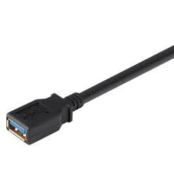 Monoprice 113749 1.5' USB 3.0 A to A Female Extension Cable, M/F, Black