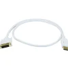 Monoprice ® 3' DisplayPort Male to DVI Male 28AWG Cable, White