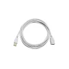 Monoprice ® 10' Gold Plated USB 2.0 A Male to A Female Extension 28/24AWG Cable, White