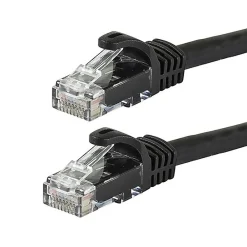 Monoprice FLEXboot Series 7' 24 AWG CAT-6 UTP Ethernet Network Cable, Black