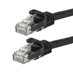 Monoprice FLEXboot Series 7' Cat5e UTP Ethernet Network Patch Cable, 24AWG, Black (111381)