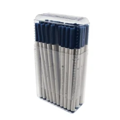 Pens|Monteverde ® Fine Rollerball Refill For Montblanc Rollerball Pens, Blue/Black, 50/Pack