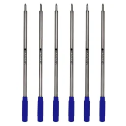 Pens|Monteverde ® Medium Ballpoint Refill For Cross Ballpoint Pens, 6/Pack, Blue