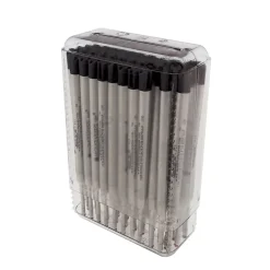 Pens|Monteverde ® Medium Capless Gel Refill For Montblanc Ballpoint Pens, Black, 50/Pack