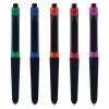 Pens|Monteverde One Touch Ballpoint Pen with Front Stylus, Assorted Colors, 12 pack (MV36170)