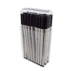 Pens|Monteverde Rollerball Refill For Montblanc Rollerball Pens, Fine Point, Black Ink, 50/Pack (M224BK)