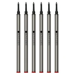 Pens|Monteverde ® Rollerball Refill For Waterman Rollerball Pens, Medium Point, Red Ink, 6/Pack (W233RD)