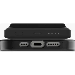 snap+ juice pack Magnetic Wireless Charger with Mini Wallet, 5000 mAh, Black (401108985)<Mophie Online