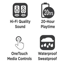 Spire Wireless Earbuds, Bluetooth, Island Blue (TW1500L)<Morpheus 360 Clearance