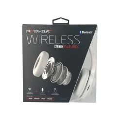 Tremors Bluetooth Wireless On-Ear Headphones, White (HP4500W)<Morpheus 360