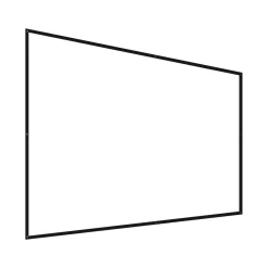 Mount-It! 100" Manual Wall & Ceiling Projector Screen, Black/Matte White (MI-640)
