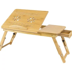 19" x 11.75" Bamboo Laptop Stand, Brown (MI-7212)<Mount-It! New