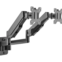 New Mount-It! Adjustable Dual Monitor Wall Mount, Up to 32", Black (MI-1766B)