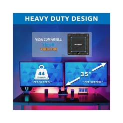 Best Mount-It! Adjustable Dual Monitor Arm, Up to 35