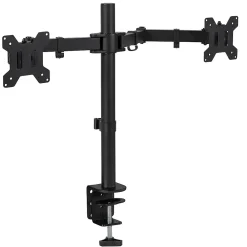 Best Mount-It! Adjustable Dual Monitor Arm Mount, Up To 32" Monitor, Black (MI-2752)