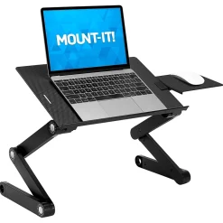 Adjustable Laptop Stand with Cooling Fans and Mouse Pad (MI-7211)<Mount-It! Hot